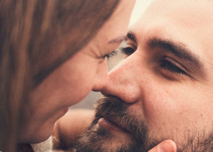 couple before the kiss