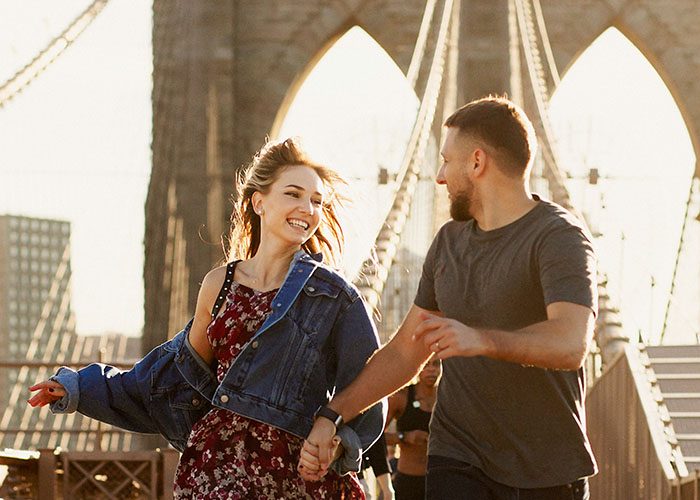 couple on a walk